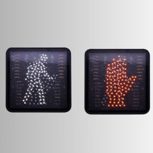 12" x 12" Canadian Pedestrian Signal Module, Hand & Person Overlap