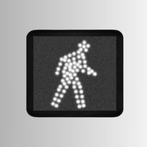 12″ x 12″ Walking Person Pedestrian Signal Module,